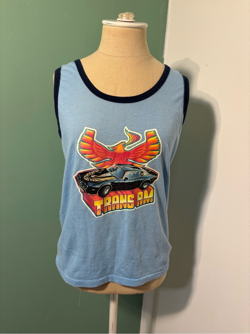Vintage 1980’s Blue Trans Am Graphic Tank with Phoenix